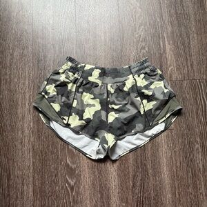 lululemon athletica Camo Athletic Shorts - Gray and Green